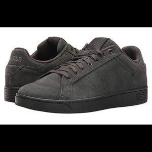 Women’s K-Swiss Clean Court Sneakers Gunmetal 10M